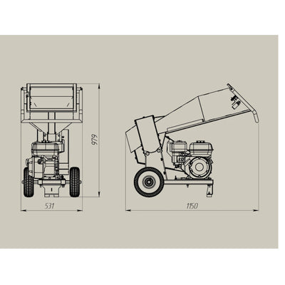 dimensions du broyeur thermique arpal am60bd