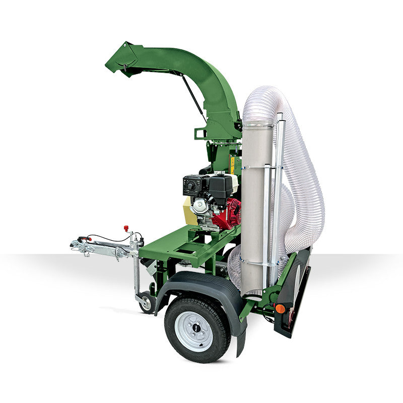 arrière de l'aspirateur de feuille negri tornado sur remorque