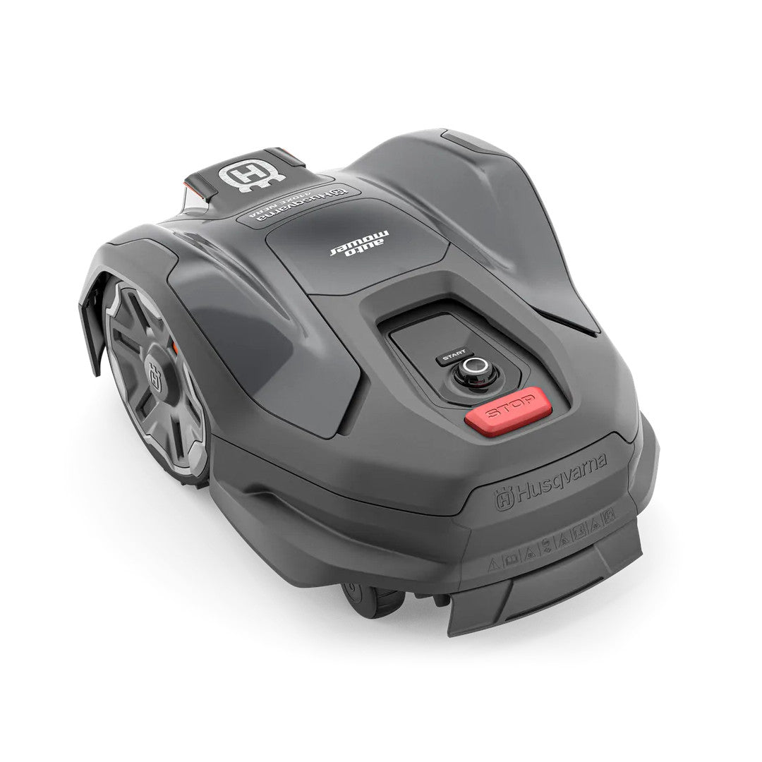 vue du dessus du robot de tonte automower 410xe husqvarna