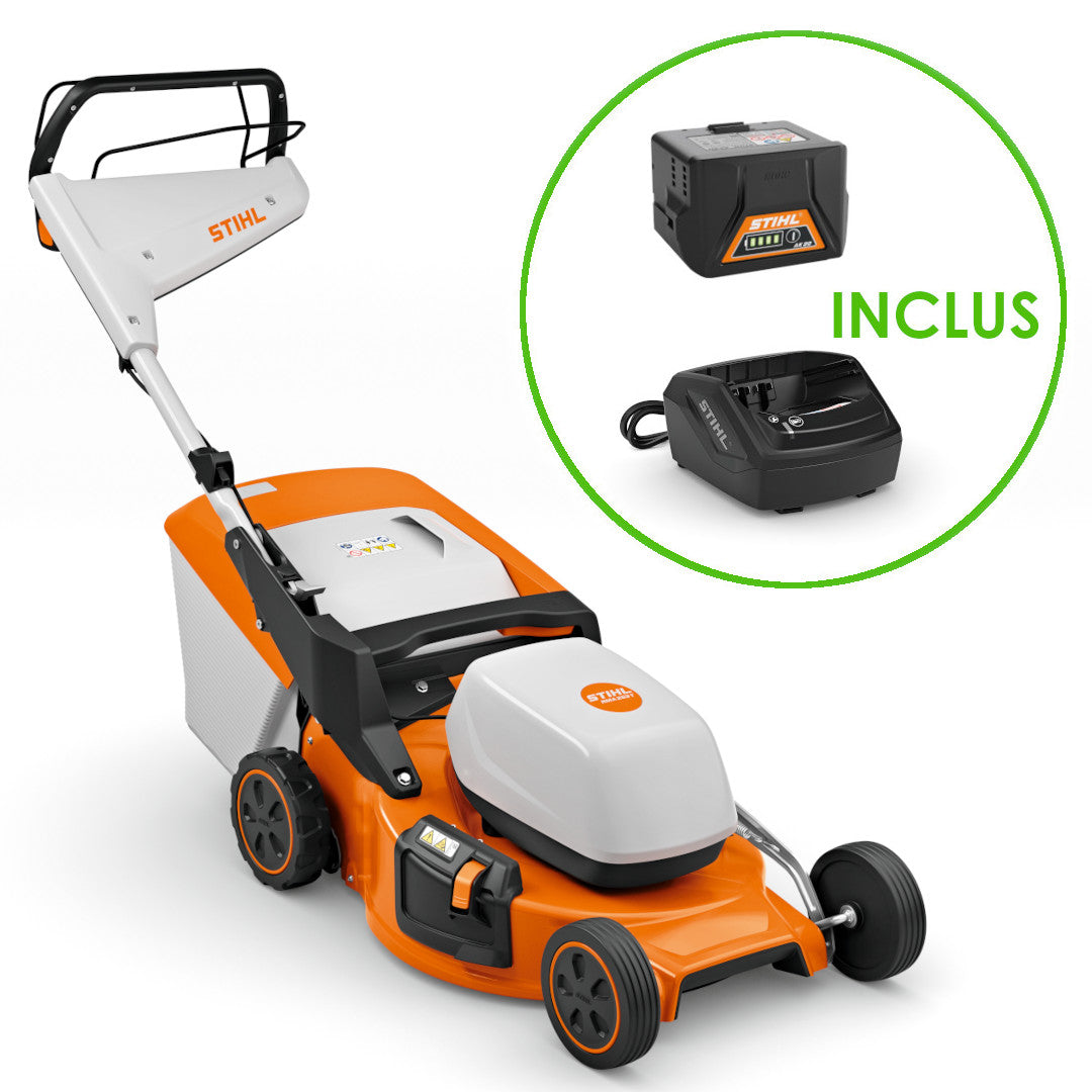 pack tondeuse stihl rma253t avec batterie AK system et chargeur