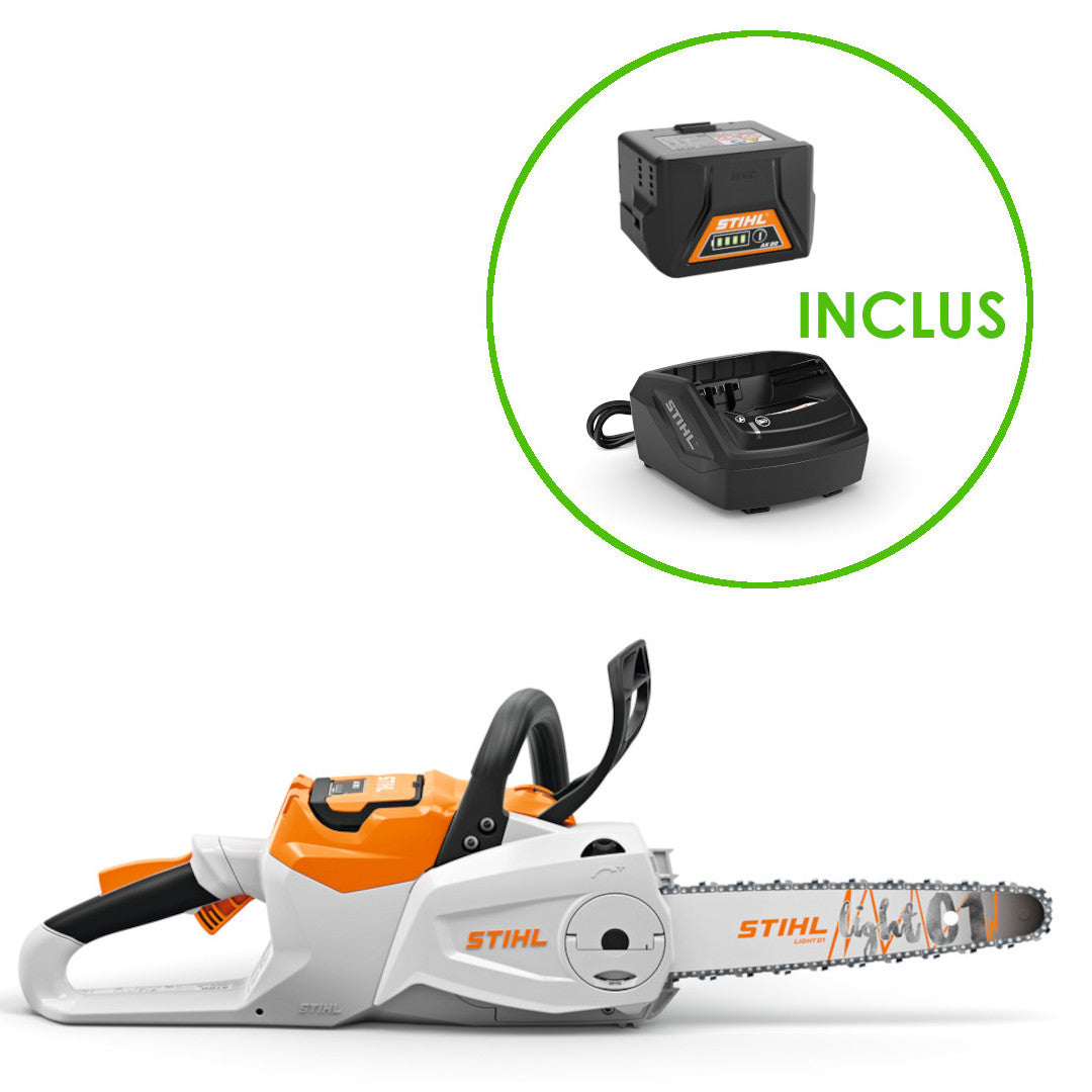 tronçonneuse à batterie ak systeme msa80 stihl avec batterie et chargeur