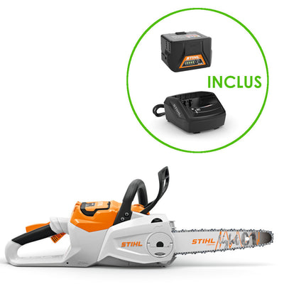 tronçonneuse à batterie ak systeme msa80 stihl avec batterie et chargeur